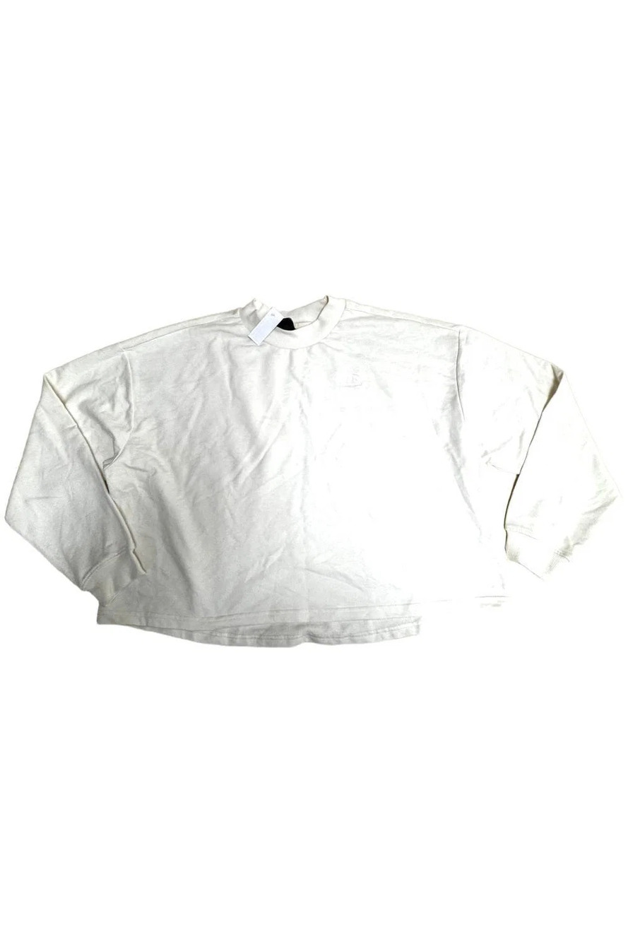 The North Face Women's Simple Logo Crew Long Sleeve Gardenia - Regular